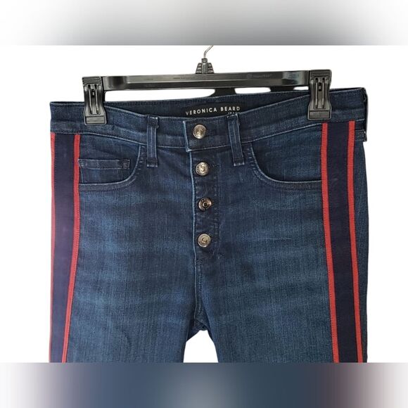 Veronica Beard Carolyn 10" Baby Boot Blue Jeans Size 28 - Picture 4 of 12